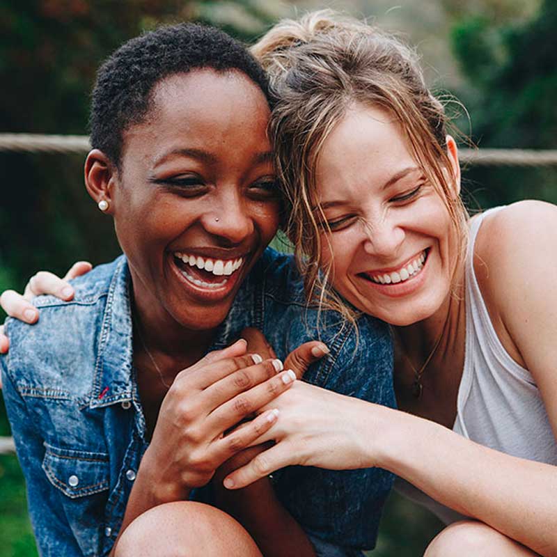 Friends enjoying life with a cochlear implant.